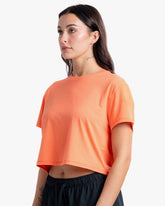 WHILE ON EARTH WOMEN'S RANGE TEE CORAL
